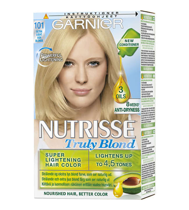 Garnier Nutrisse Truly Blonde 10 13 Kirkas tuhkanvaalea kulta kestoväri