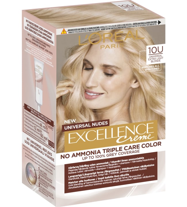 L Or Al Paris Excellence Creme U Universal Lightest Blonde Kestov Ri Karkkainen Verkkokauppa