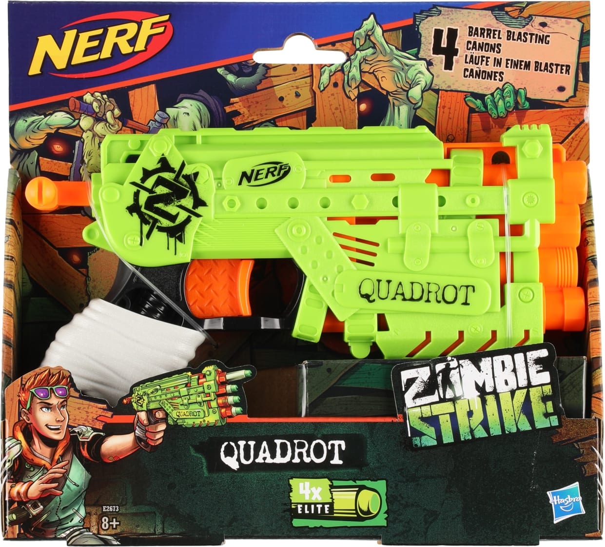 Nerf Zombie Strike Quadrot Nuolipyssy Karkkainen Verkkokauppa