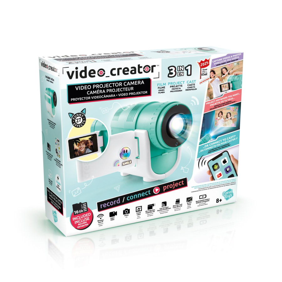 Video Creator 3-in-1 kameraprojektori