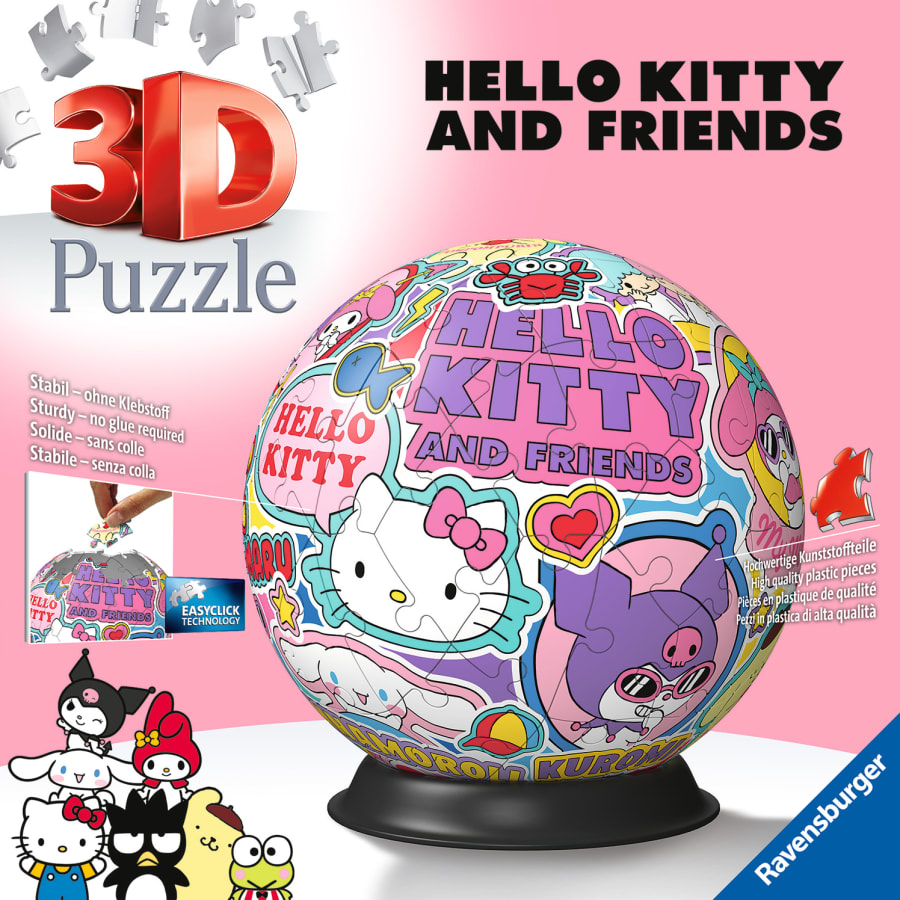 Ravensburger Puzzle-Ball 3D Hello Kitty 72p palapeli