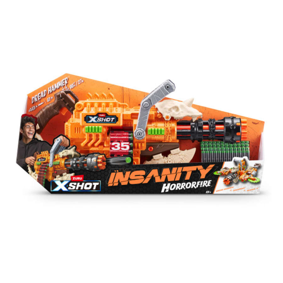 X-Shot Insanity Series 1 Horrorfire Dread Hammer nuolipyssy
