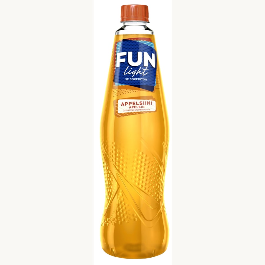 FUN Light 0,5l appelsiininmakuinen juomatiiviste