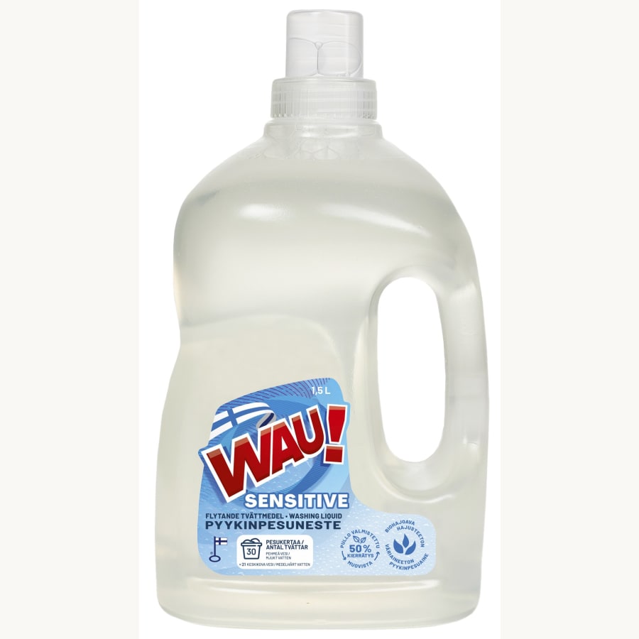 Wau! Sensitive Color 1,5 l pyykinpesuneste