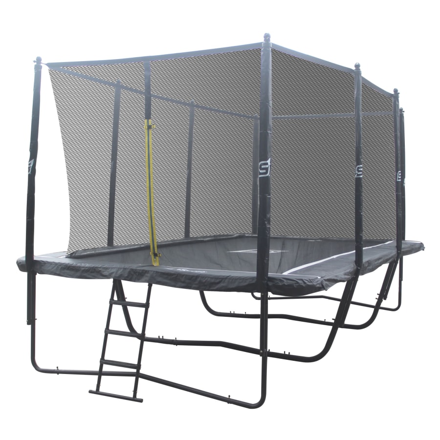 iSport Air Black 5,2x3 m 120 jousinen trampoliini turvaverkolla