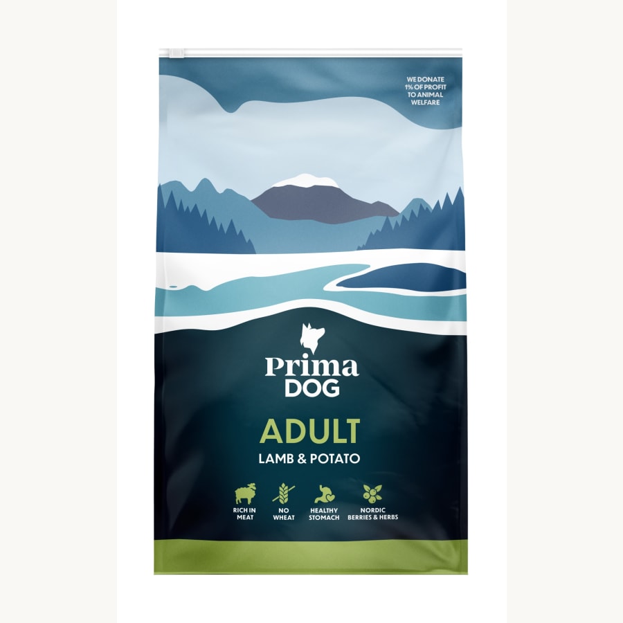 Primadog Lammas-Peruna aikuisille koirille 3 kg koiran kuivaruoka