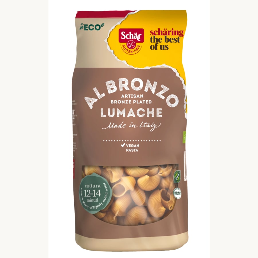 Schär Lumache al bronzo gluteeniton luomu 300 g pasta