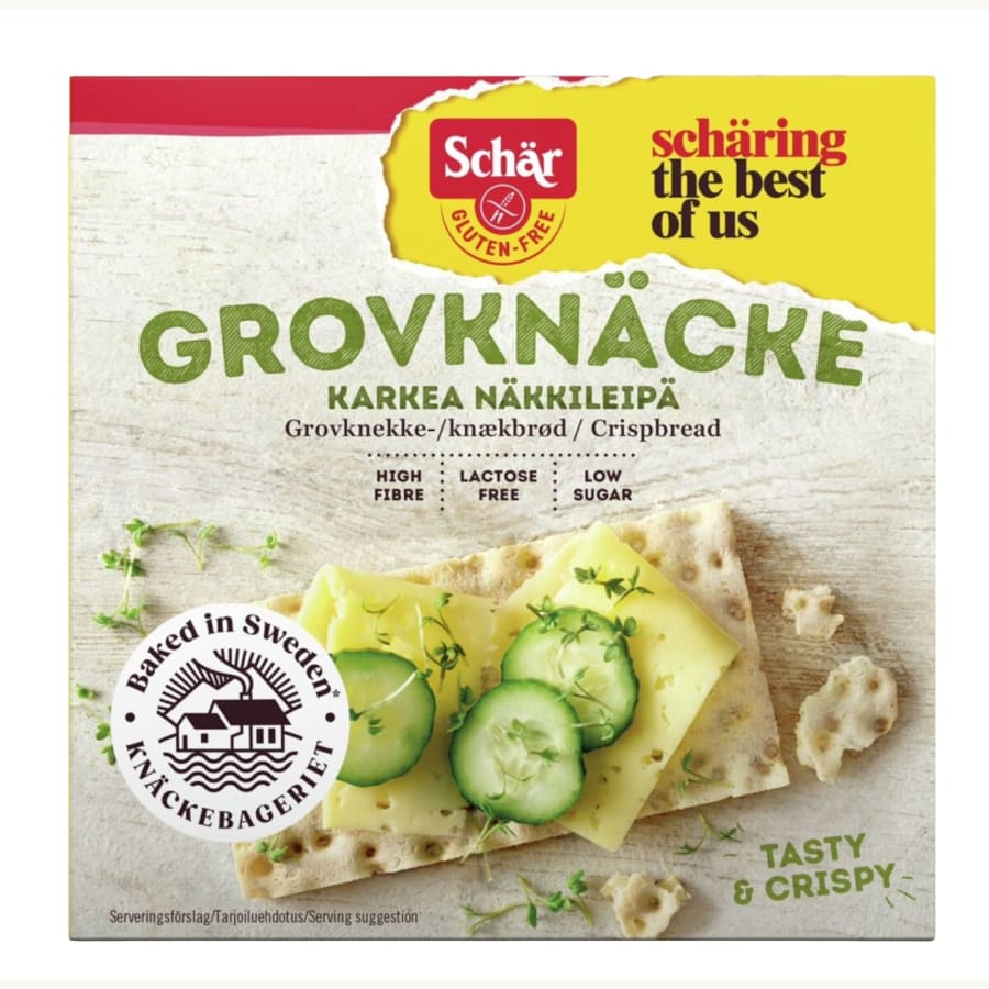Schär gluteeniton 215 g karkea näkkileipä