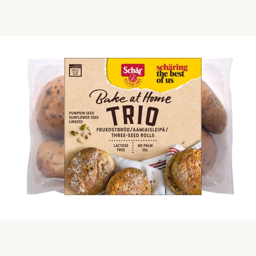 Schär Trio gluteeniton 300 g / 5 kpl aamiaissämpylä