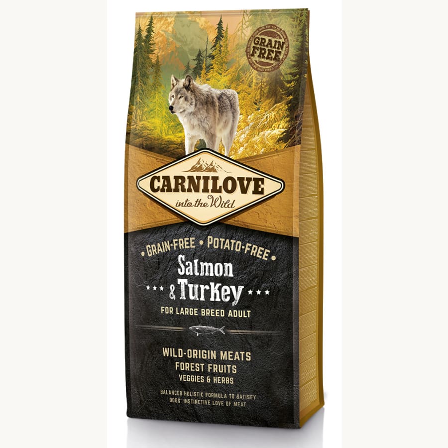Carnilove Salmon-Turkey for LB Adult 12 kg koiran täysravinto isoille roduille