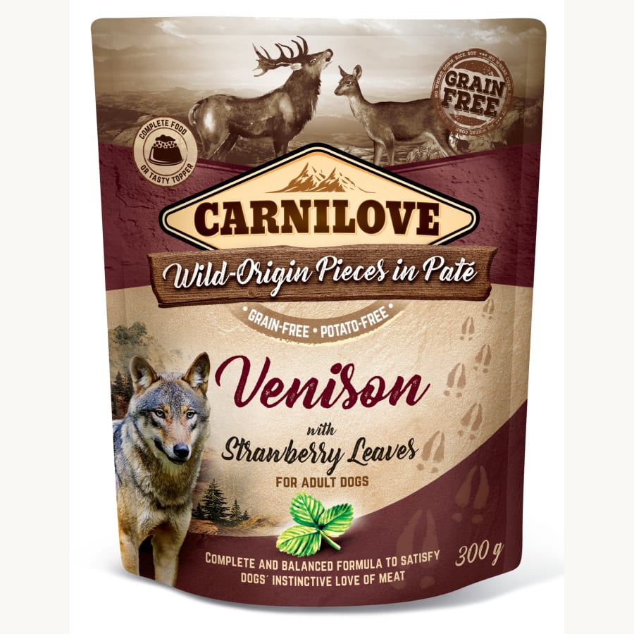 Carnilove Dog Paté Venison with Strawberry 300 g koiran märkäruoka