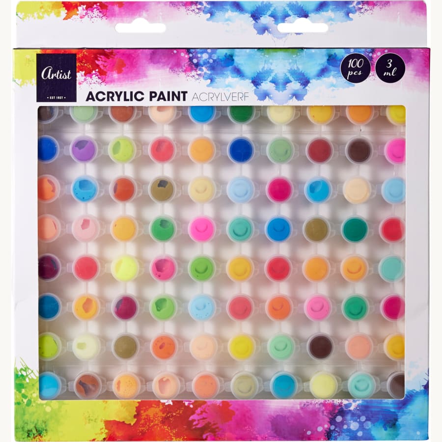 Artist 100 x 3 ml akryyliväri