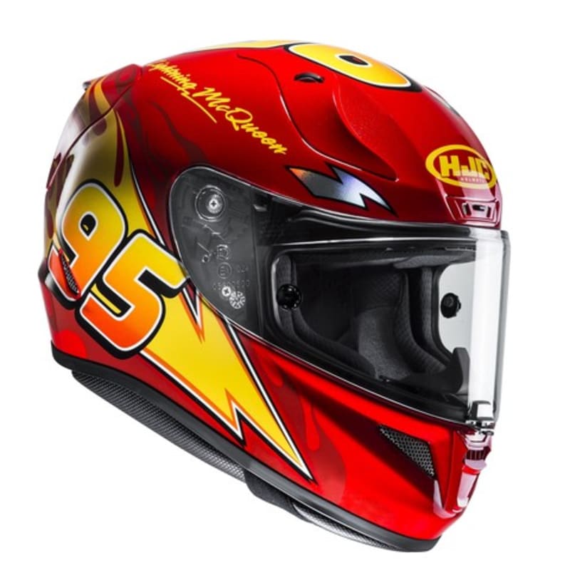 HJC R-PHA 11 Lightning McQueen helmet | Karkkainen.com online store
