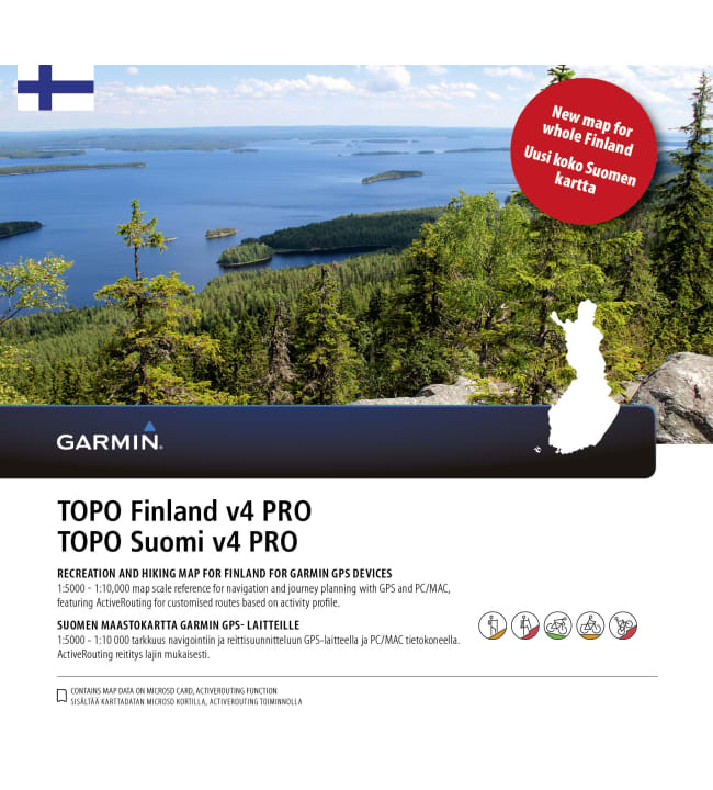 garmin suomi pro kartta Garmin Topo Suomi v4 Pro kartta | Karkkainen.verkkokauppa