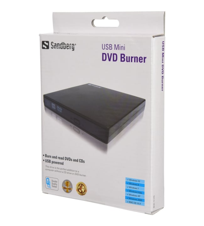 Sandberg USB Mini DVD Burner ulkoinen DVDasema