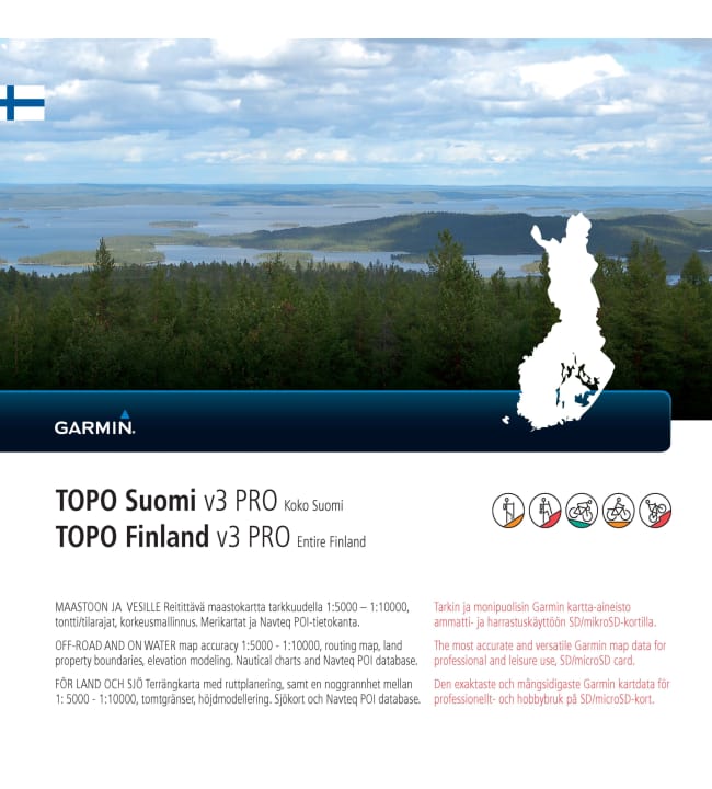 kartta tilarajat Garmin Topo Suomi V3 Pro koko Suomi kartta | Karkkainen.