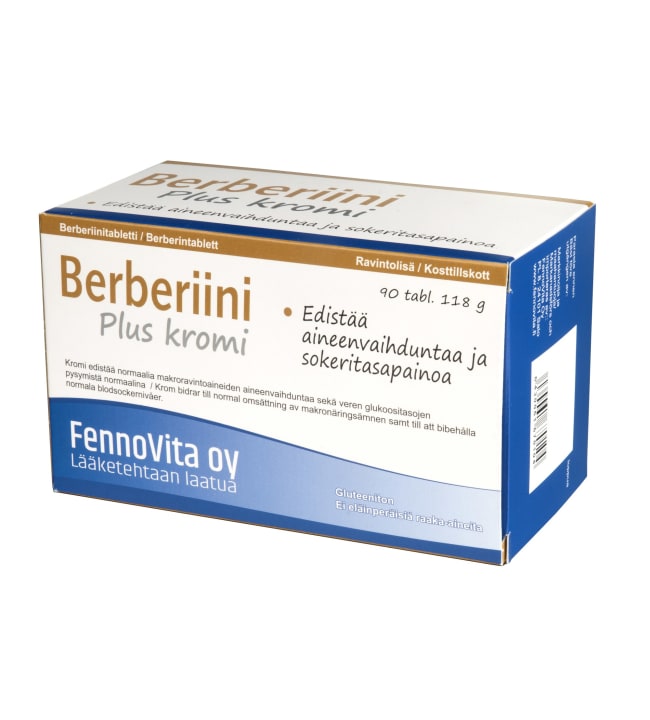 Fennovita Berberiini Plus Kromi 90 Tabl Ravintolisa Karkkainen