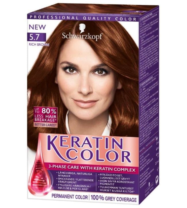 Keratin Color 5 7 Rich Brown Hiusv ri Karkkainen Verkkokauppa