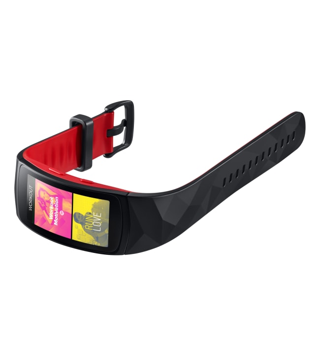 samsung gear fit2 pro small red