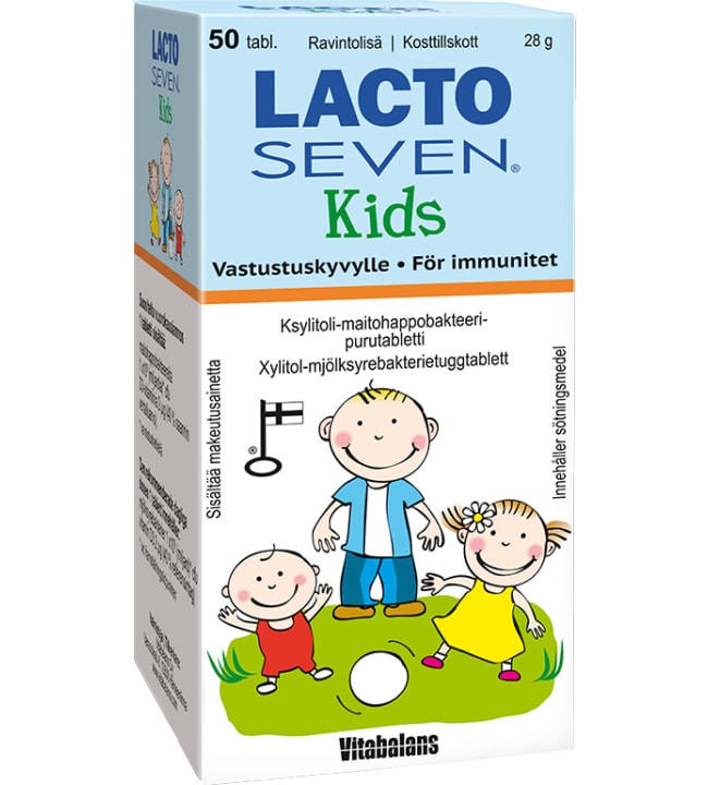 Vitabalans Lacto Seven Kids 50 tabl. maitohappobakteeri
