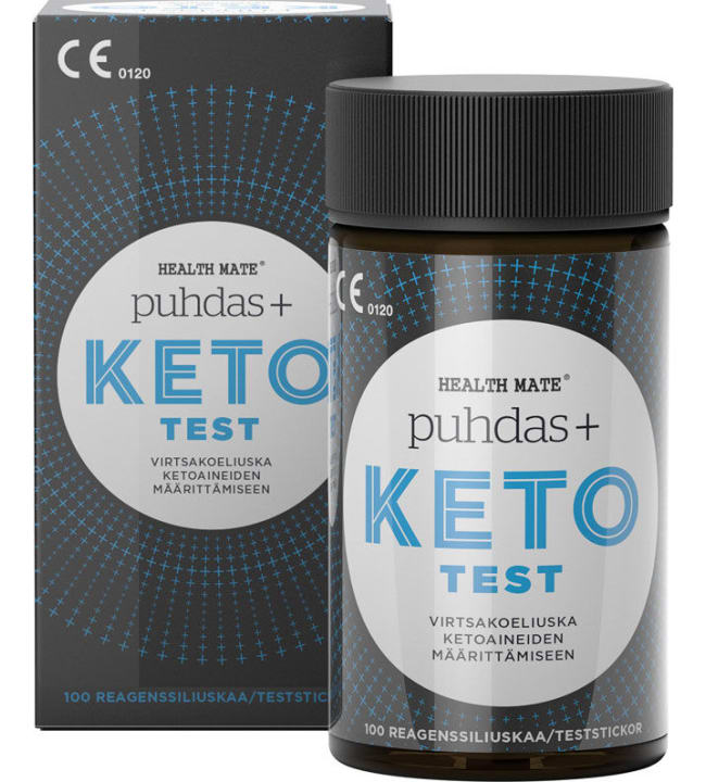Puhdas+ KETO Test 100 kpl ketoositestiliuskat