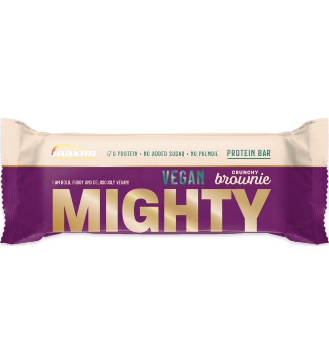 Maxim Vegan Mighty Crunchy Brownie 55 g proteiinipatukka
