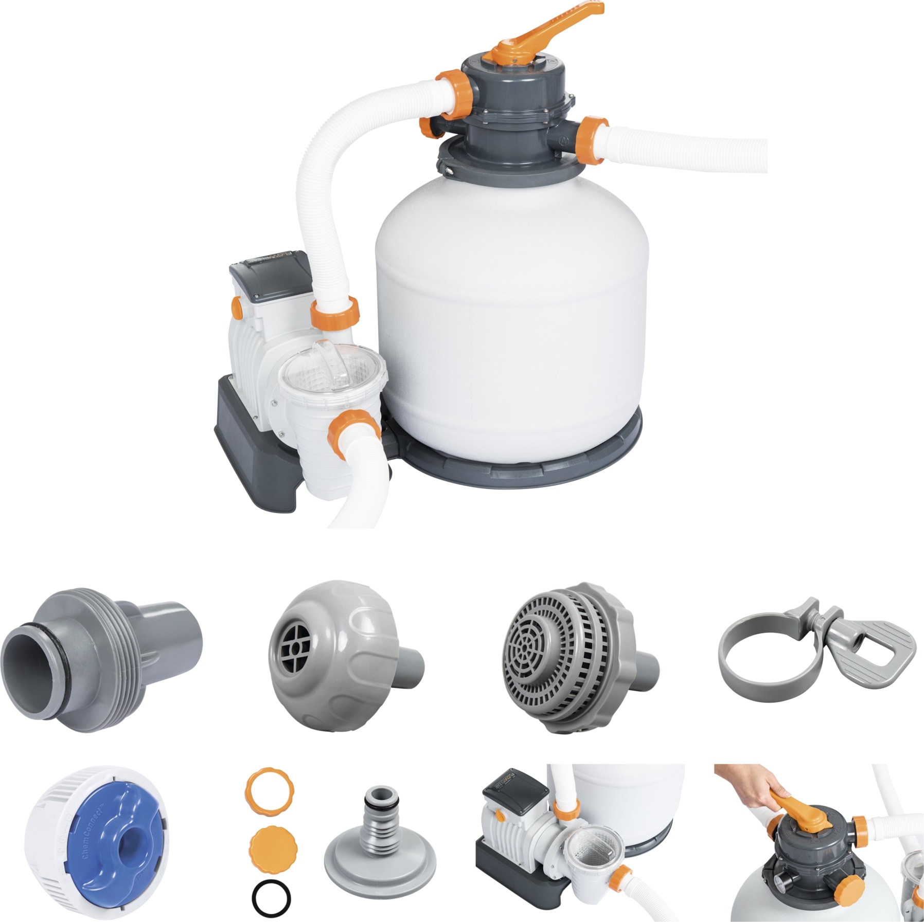 Bestway Flowclear 1500gal hiekkasuodatin | Karkkainen.com verkkokauppa