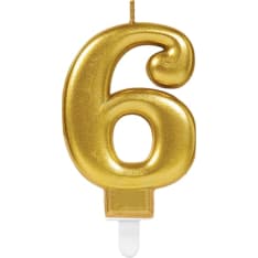 Amscan Metallic number candle