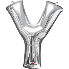 Kirjain hopea 40cm foliopallo
