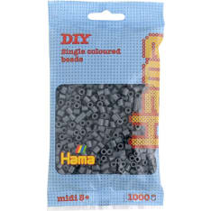 Hama Midi 1000 dark gray (color 71) iron-on beads
