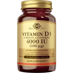 Solgar D3 Vitamin 100 µg 120 caps. Supplement