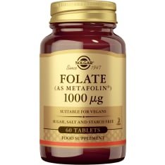 Solgar Folate (Metafolin®) 1000 µg 60 tabl. Supplement