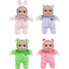 JC Toys 13cm pehmonukke eläinhaalarilla (lajitelma)