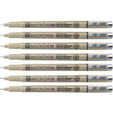 Sakura Pigma Micron Fineliner musta kuitukärkikynä