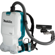 Makita LXT DVC660Z 2X18V reppuimuri runko lattiavarustuksella