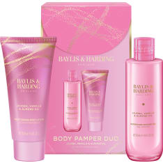 Baylis & Harding Jojoba, Vanilla & Almond Oil Luxury Body Pamper Duo lahjapakkaus