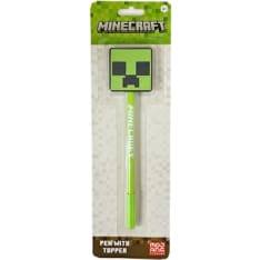 Minecraft ballpoint pen with topper