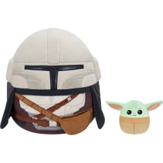 Squishmallows 30 cm Mandalorian ja 9 cm Grogu pehmot