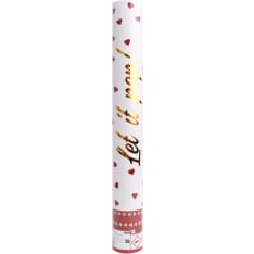 Heart Red 40 cm Confetti Cannon