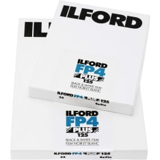 Ilford FP4 PLUS 4x5" 100 Sheet Film mustavalkofilmi