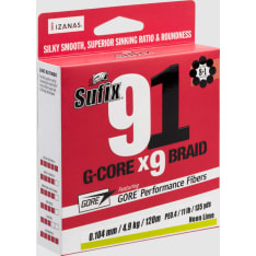 Suffix 91 Braid Lo-Vis Green 150 m cut appreciated