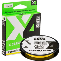 Sufix X4 Braid Hi Vis Yellow fibre rope