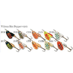 Blue Fox Vibrax Hot Pepper 2 lippa