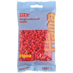 Hama Midi 1000 Red (color 05) ironing beads