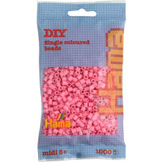 Hama Midi 1000 Pink (color 06) ironing beads