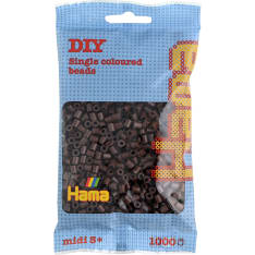 Hama Midi 1000 Brown (color 12) iron-on beads
