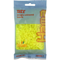 Hama Midi 1000 neon yellow (color 34) ironing beads