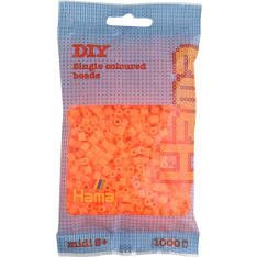 Hama Midi 1000 neon orange (color 38) ironing beads