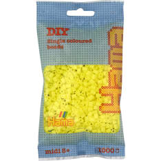 Hama Midi 1000 pastel yellow (color 43) iron-on beads