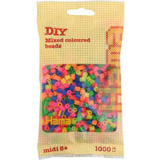 Hama Midi 1000 Neon Mix (color 51) iron-on beads